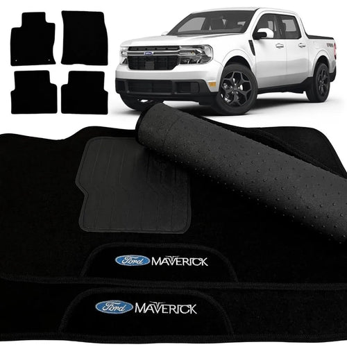 TAPETE CARPETE PRETO MAVERICK 2023 A 2025 4 PEÇAS