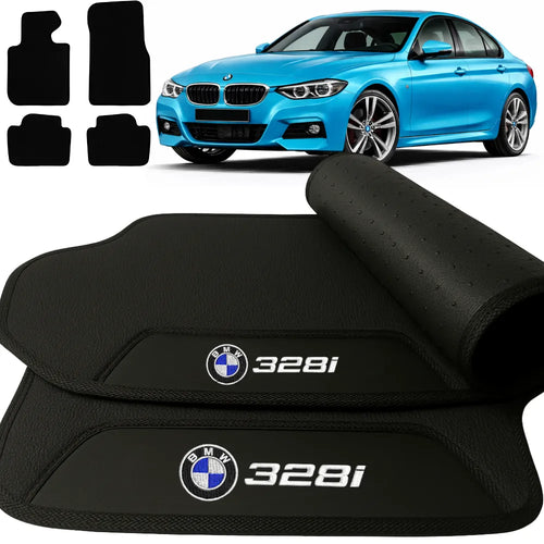 TAPETES BORRACHA PREMIUM BMW 328i 2013 A 2018 4 PEÇAS