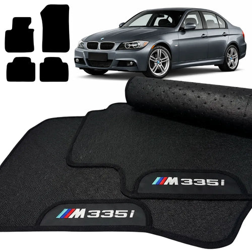 TAPETES BORRACHA PREMIUM BMW 335i SÉRIE M 2005 A 2011 4 PEÇAS