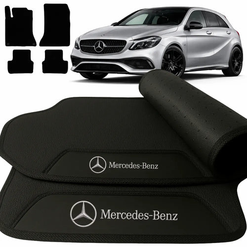 TAPETES BORRACHA PREMIUM MERCEDES BENZ A200 2013 A 2018 4 PEÇAS