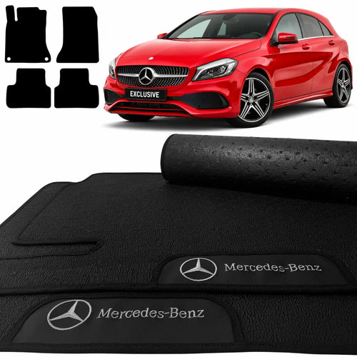 TAPETES BORRACHA PREMIUM MERCEDES BENZ A250 2013 A 2018 4 PEÇAS