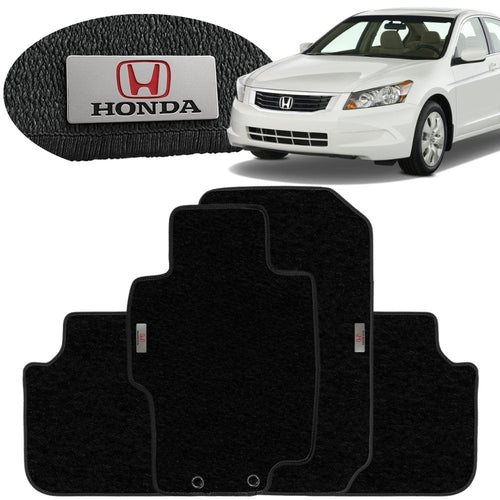 TAPETE BORRACHA TAG INOX ACCORD 2008 A 2012 4 PEÇAS
