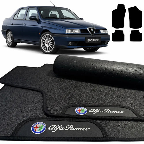 TAPETES BORRACHA PREMIUM ALFA ROMEO 155 1995 A 1997 4 PEÇAS
