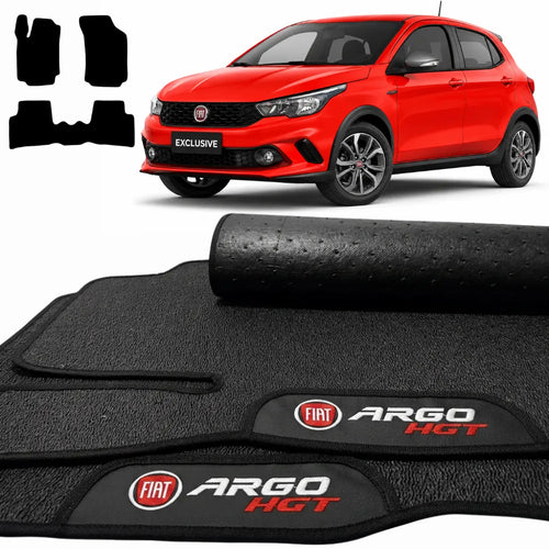 TAPETES BORRACHA PREMIUM ARGO HGT 2018 A 2024 3 PEÇAS