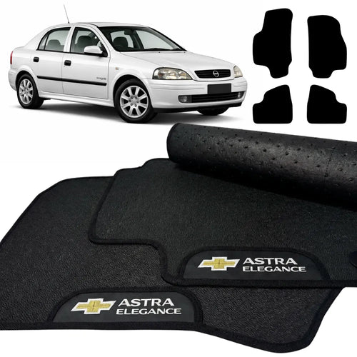 TAPETES BORRACHA PREMIUM ASTRA ELEGANCE 1997 A 2011 4 PEÇAS