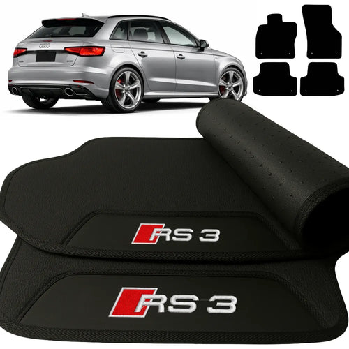 TAPETES BORRACHA PREMIUM AUDI RS3 SPORTBACK 2013 A 2019 4 PEÇAS