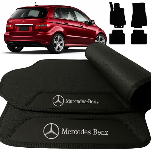 TAPETES BORRACHA PREMIUM MERCEDES B200 W245 2005 A 2011 4 PEÇAS