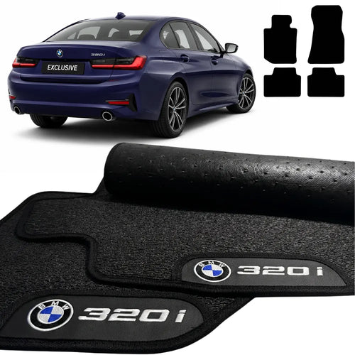 TAPETES BORRACHA PREMIUM BMW 320i 2019 A 2022 4 PEÇAS