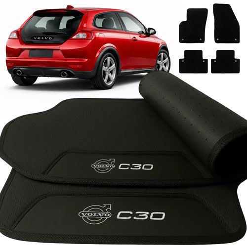 TAPETES BORRACHA PREMIUM VOLVO C30 2007 A 2013 4 PEÇAS
