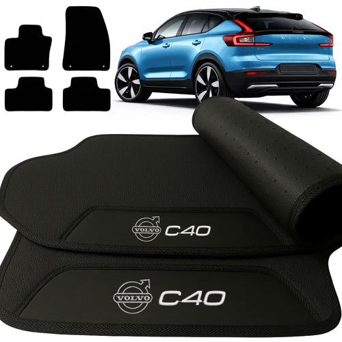 TAPETES BORRACHA PREMIUM VOLVO C40 2023 A 2025 4 PEÇAS