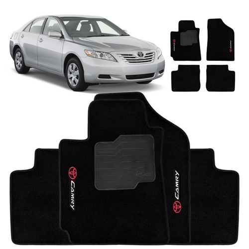 TAPETE CARPETE TOYOTA CAMRY 2002 A 2006 S/ EXTINTOR PRETO 4 PEÇAS