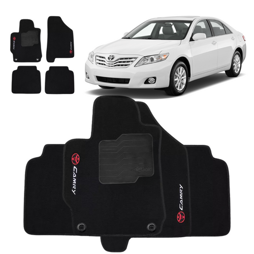 TAPETE CARPETE TOYOTA CAMRY 2007 A 2011 PRETO 4 PEÇAS