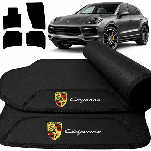 TAPETE BORRACHA PREMIUM CAYENNE 2012 A 2018 4 PEÇAS