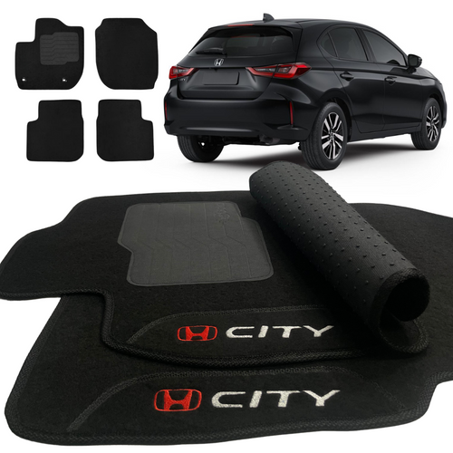 TAPETES CARPETE NEW CITY HATCH 2022 A 2026 BORDADO 4 PEÇAS
