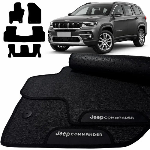 TAPETE BORRACHA PREMIUM COMMANDER 7 LUGARES 2022 A 2026 4 PEÇAS