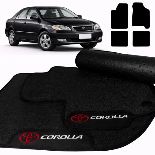 TAPETES BORRACHA PREMIUM COROLLA 1998 A 2002 4 PEÇAS