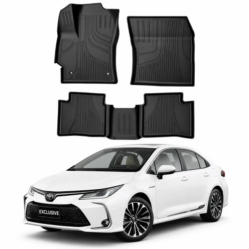 JOGO DE TAPETE BANDEJA PREMIUM COROLLA 2020 A 2026 - COMPLETO