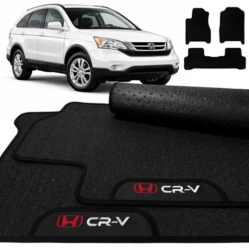 TAPETES BORRACHA PREMIUM  HONDA CR-V 2007 A 2011 3 PEÇAS