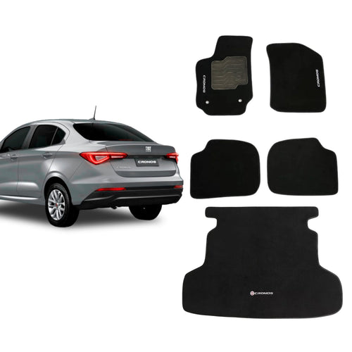 KIT TAPETES CARPETE PORTA MALAS + INTERNOS CRONOS 2017 A 2025
