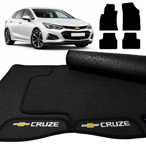 TAPETE BORRACHA PREMIUM CRUZE 2017 A 2023 4 PEÇAS