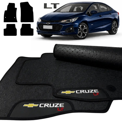 TAPETES BORRACHA PREMIUM CRUZE LT 2020 A 2023 4 PEÇAS