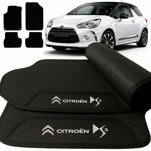 TAPETE BORRACHA PREMIUM CITROEN DS3 2009 À 2016 4 PEÇAS