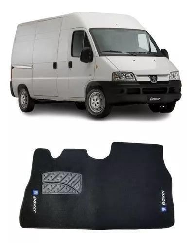 TAPETE CARPETE PEUGEOT BOXER 1999 A 2018 PRETO BORDADO 1 PEÇA