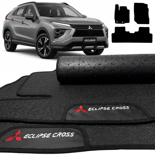 TAPETES BORRACHA PREMIUM MITSUBISHI ECLIPSE CROSS 2019 A 2025 3 PEÇAS
