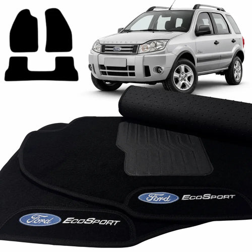 TAPETES CARPETE FORD ECOSPORT 2003 A 2012 3 PEÇAS