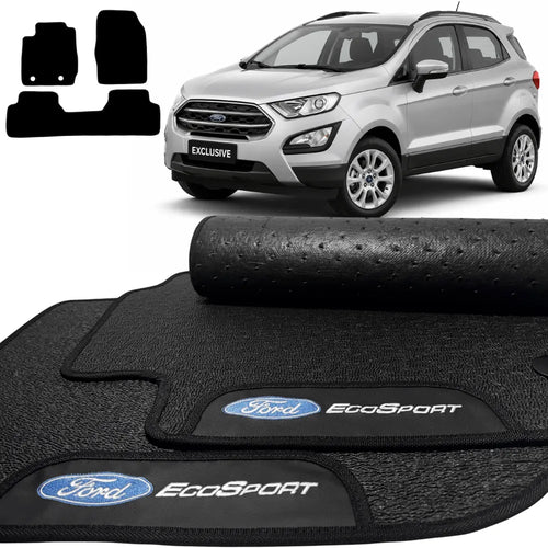 TAPETES BORRACHA PREMIUM ECOSPORT 2013 A 2021 3 PEÇAS