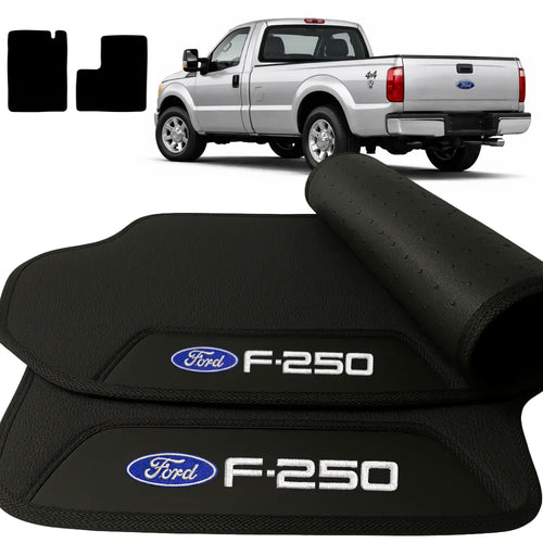 TAPETES BORRACHA PREMIUM FORD F250 1998 A 2012 2 PEÇAS