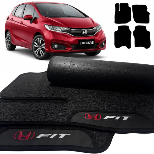 TAPETES BORRACHA PREMIUM HONDA FIT 2009 A 2014 4 PEÇAS