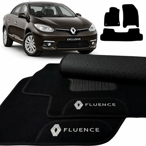 TAPETES BORRACHA PREMIUM RENAULT FLUENCE 2010 A 2018 3 PEÇAS
