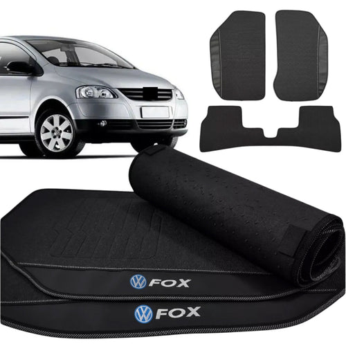 TAPETE BORRACHA PREMIUM FOX 2003 A 2013 3 PEÇAS