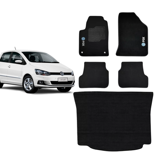 KIT TAPETES CARPETE PORTA MALAS + INTERNOS FOX 2014 A 2022