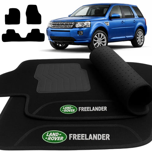 TAPETES CARPETE PRETO FREELANDER 2 3 PEÇAS