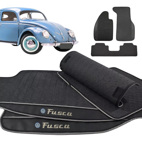 TAPETE BORRACHA PREMIUM FUSCA 3P