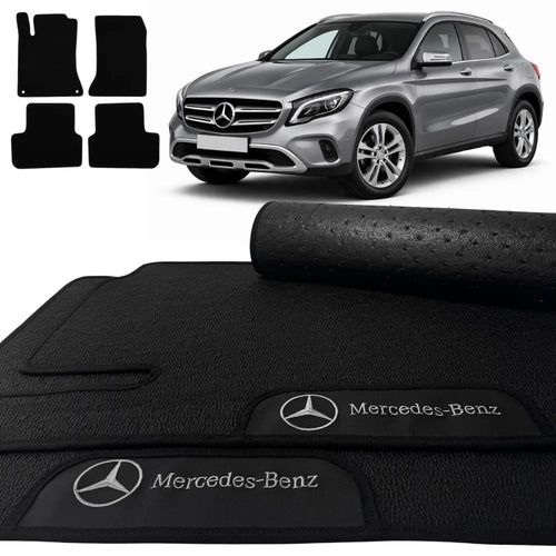 TAPETES BORRACHA PREMIUM MERCEDES GLA 200 2015 A 2019 4 PEÇAS