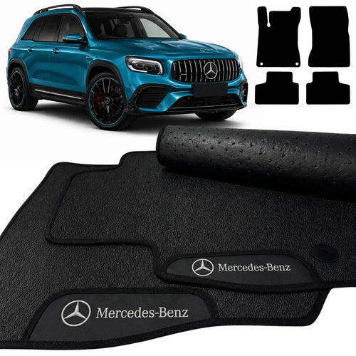 TAPETES BORRACHA PREMIUM MERCEDES BENZ GLB 200 2021 A 2022 4 PEÇAS