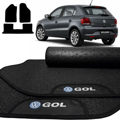 TAPETES BORRACHA PREMIUM VOLSKWAGEN GOL G8 2018 A 2022 3 PEÇAS