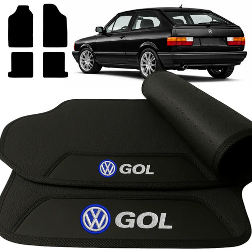 TAPETES BORRACHA PREMIUM GOL G1 1980 A 1996 4 PEÇAS (GOL QUADRADO)