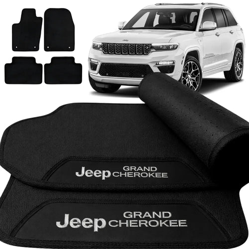 TAPETES BORRACHA PREMIUM GRAND CHEROKEE 2014 A 2021 4 PEÇAS