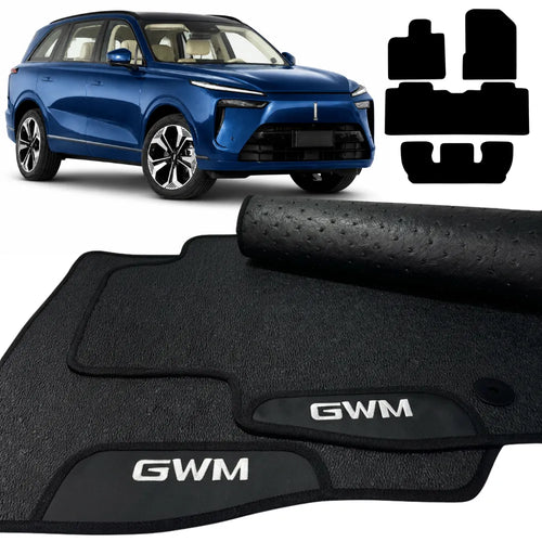 TAPETES BORRACHA PREMIUM GWM WEY 07 2025 A 2026 4 PEÇAS