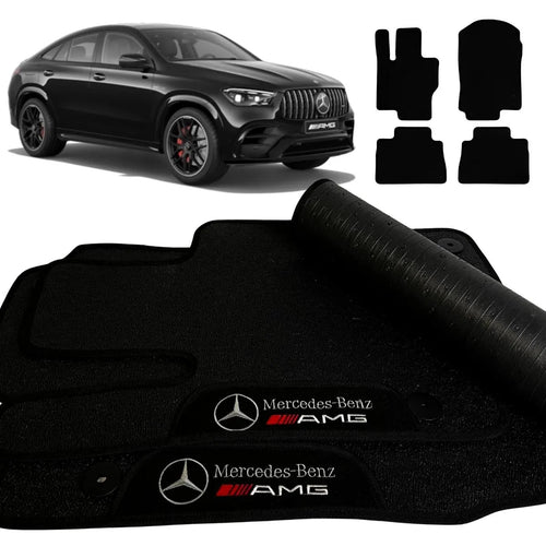 TAPETE BORRACHA PREMIUM AMG GLE COUPÉ 2020 A 2026 4 PEÇAS