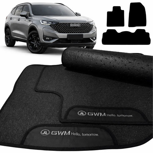 TAPETES BORRACHA PREMIUM HAVAL H6 2023 A 2026 3 PEÇAS