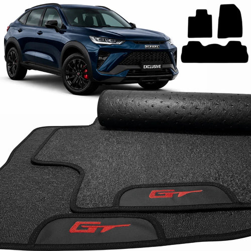 TAPETES BORRACHA PREMIUM HAVAL H6 GT 2023 A 2026 3 PEÇAS