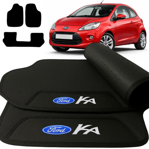 TAPETE BORRACHA PREMIUM FORD KA 1996 A 2013 3 PEÇAS