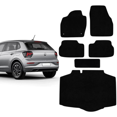 KIT TAPETES CARPETE PORTA MALAS + INTERNOS POLO 2018 A 2026