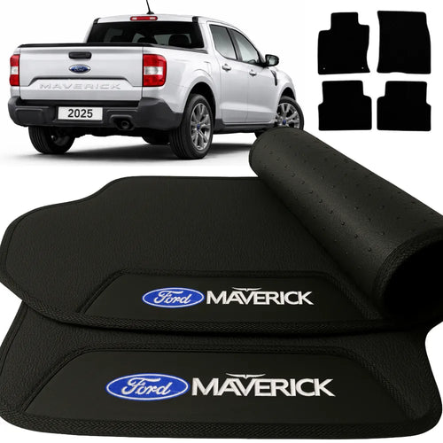TAPETE BORRACHA PREMIUM MAVERICK 2023 A 2025 4 PEÇAS