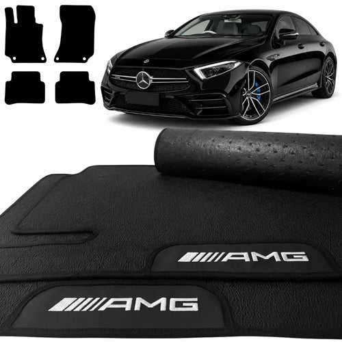 TAPETES BORRACHA PREMIUM MERCEDES BENZ CLS AMG 2011 A 2018 4 PEÇAS